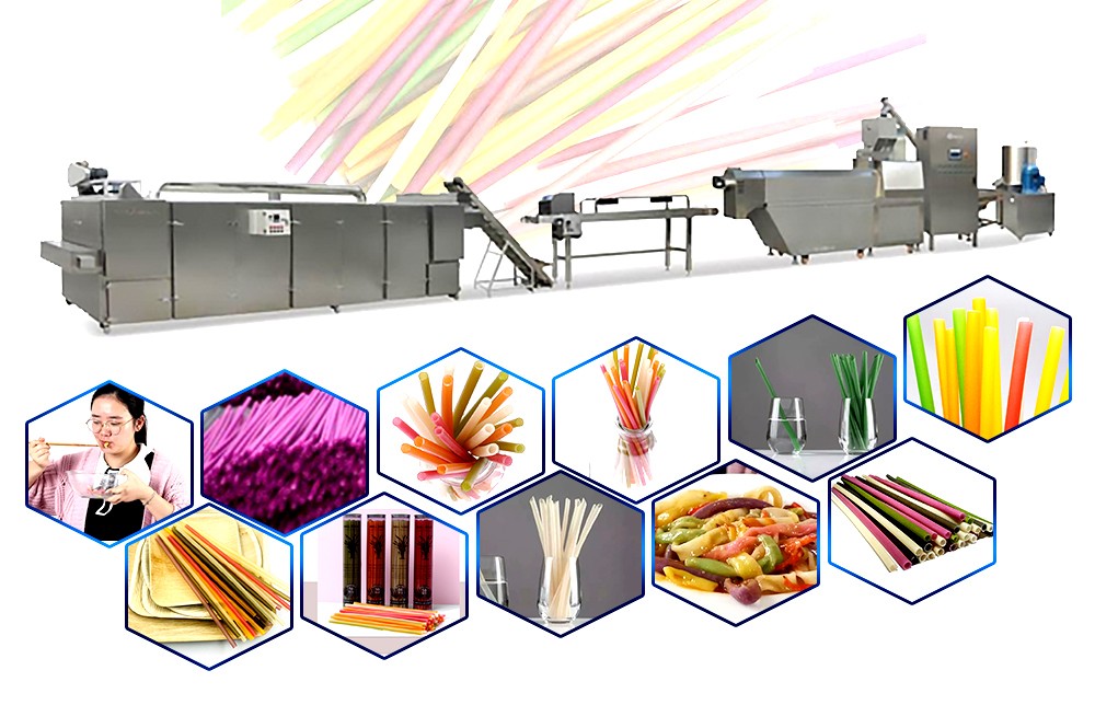 Biodegradable rice drinking straw processing line design