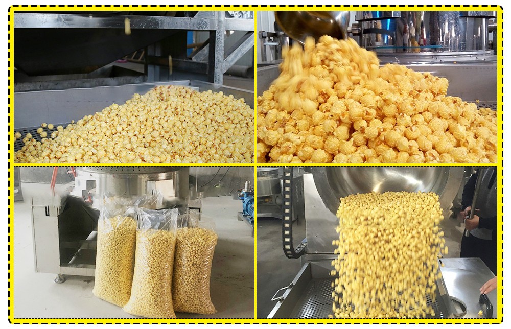 automatic large popcorn making machine plant